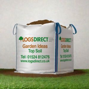 Topsoil in a bulk dumpy bag 