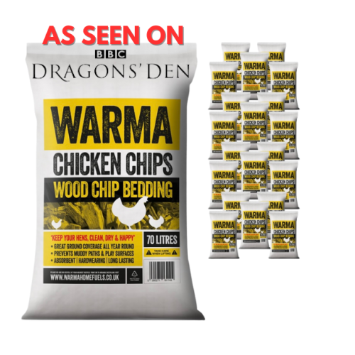  20 X 70 Ltr Premium Chicken Wood Chips 