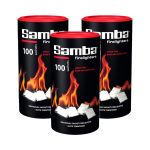 Samba Firestarters Firelighters Odourless Oven Stove Fireplace BBQ Pack 300