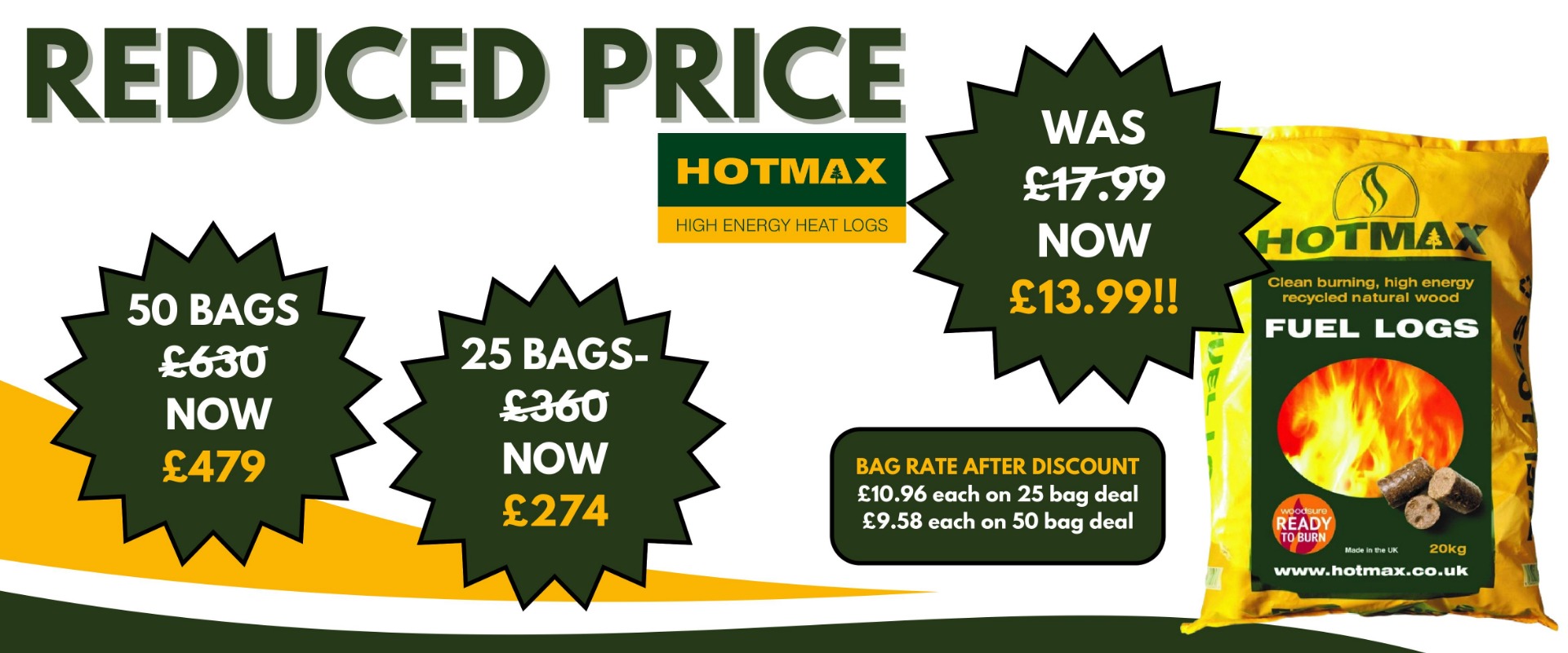 Hotmax Heat Log Deals